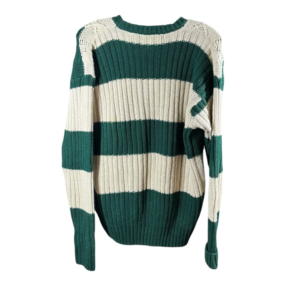 Vintage 80’s Claybrooke Striped Cable Knit Sweater - Picture 3 of 4